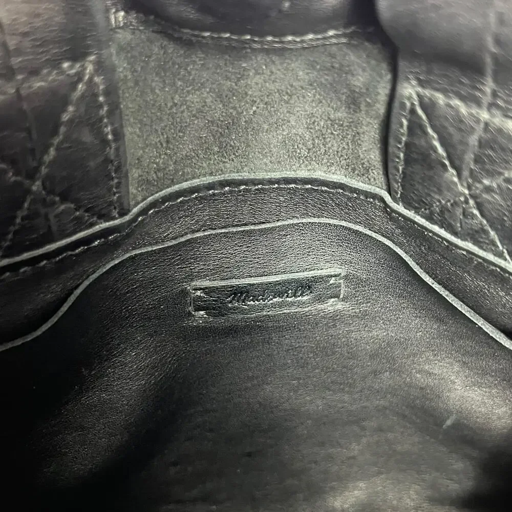 Madewell The Piazza Crossbody Bag Black Leather